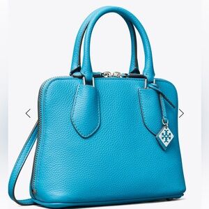 BNWT Tory Burch Blue Leather Satchel